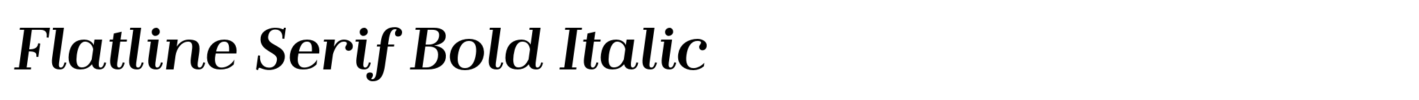 Flatline Serif Bold Italic image